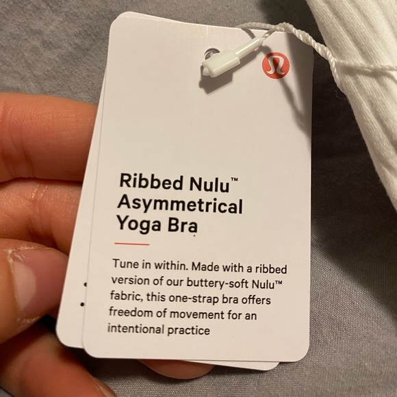 NWT Lululemon Ribbed Nulu Asymmetrical Yoga Bra - Picture 5 of 8